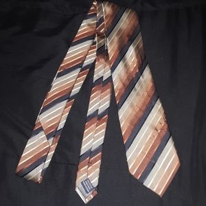 Brown striped tie